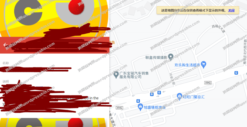 谷歌地图信息标注预览2