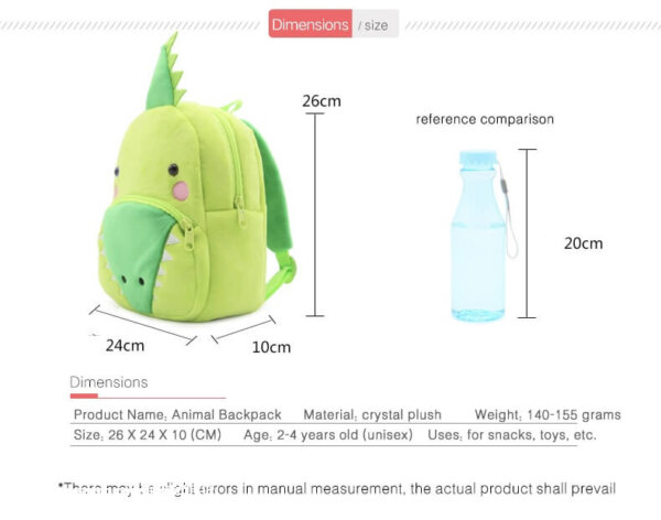 Crocodile Plush Toddler Backpack for Baby 7