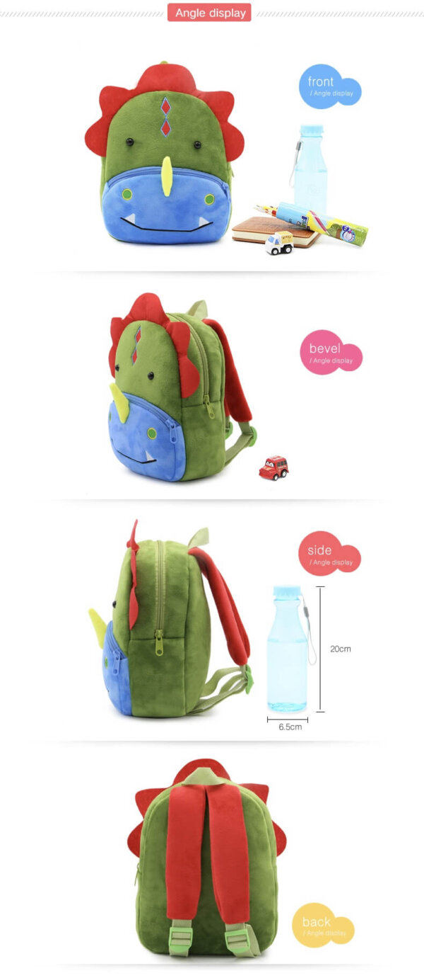 Dinosaur Plush Toddler Backpack 10