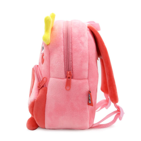 Plush Toddler Backpack Flamingo 4