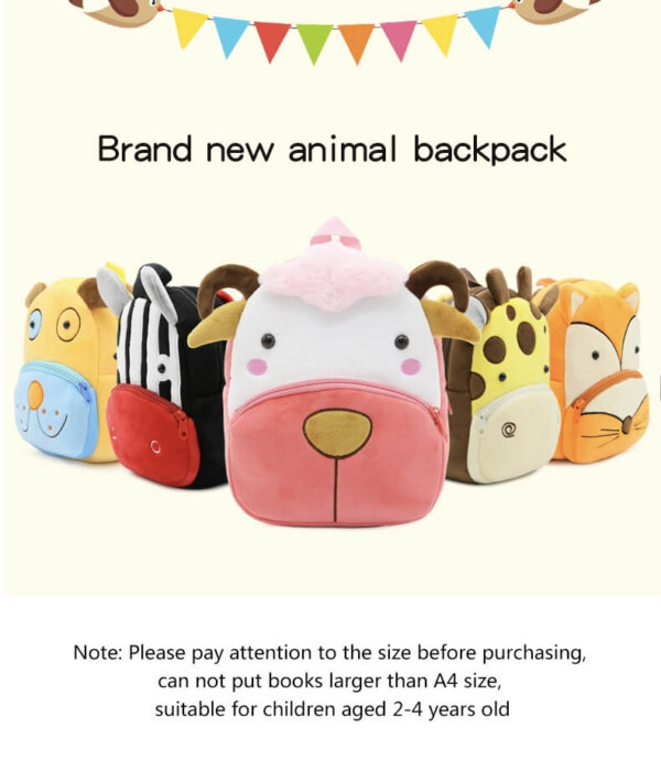 Sheep Plush Toddler Backpack 8