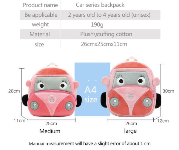 Station Wagon backpack kindergarten preschool 8