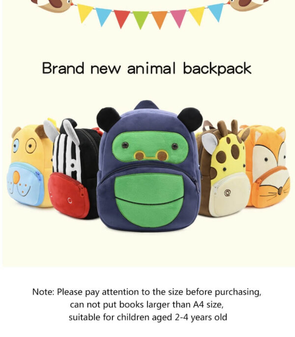 Wonderful Chimpanzees Plush Toddler Backpack 6